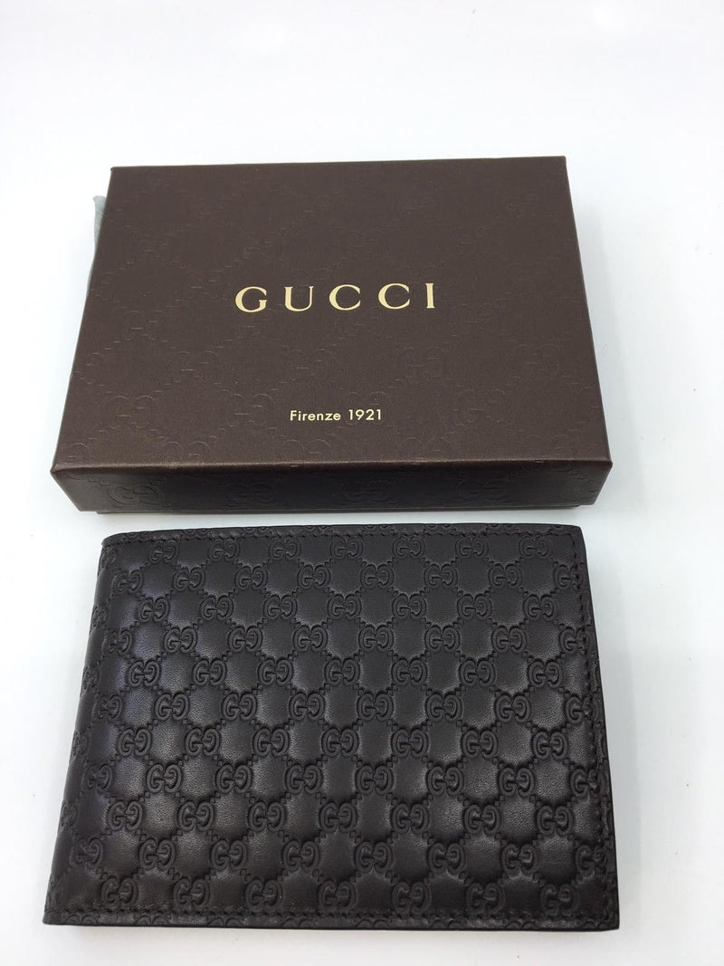GUCCI Men Wallet Brown Leather NEW IN BOX