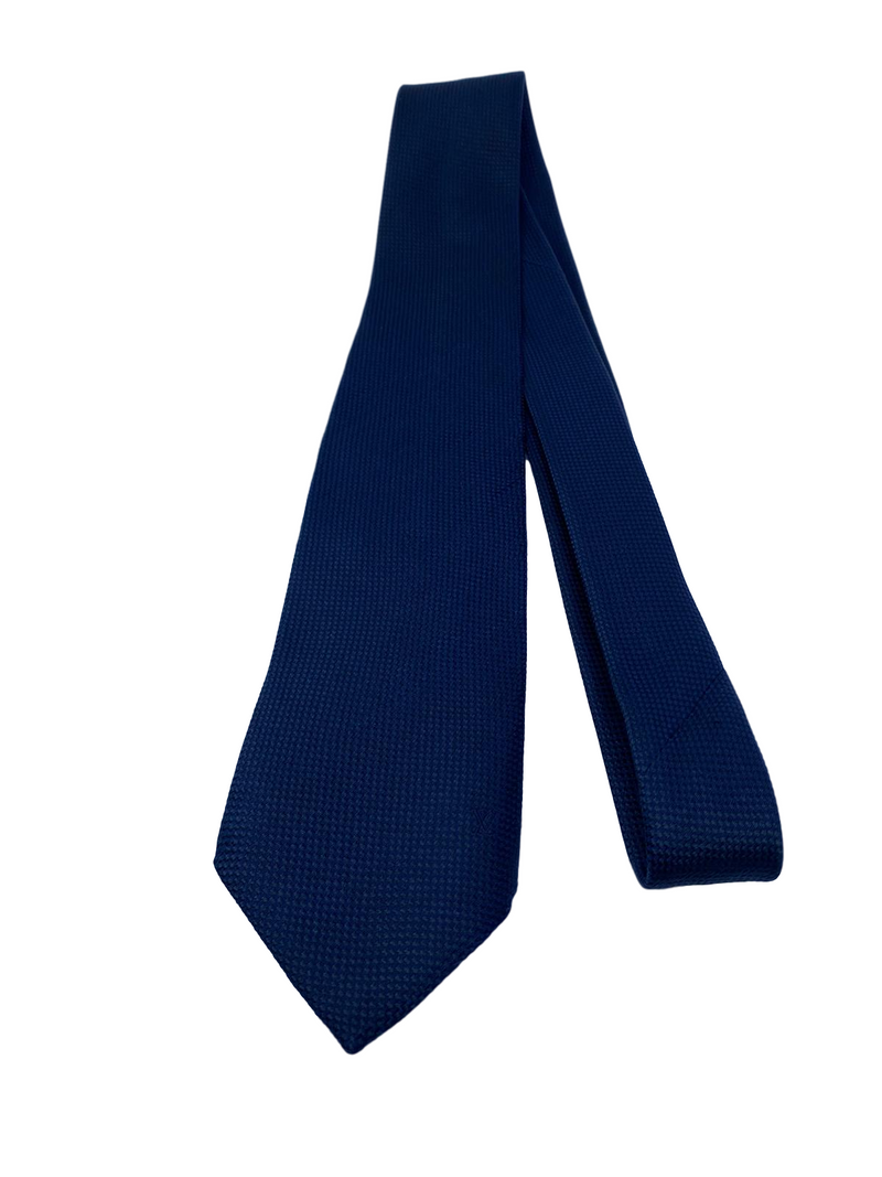 Louis Vuitton Monogram Classic Tie Navy Silk