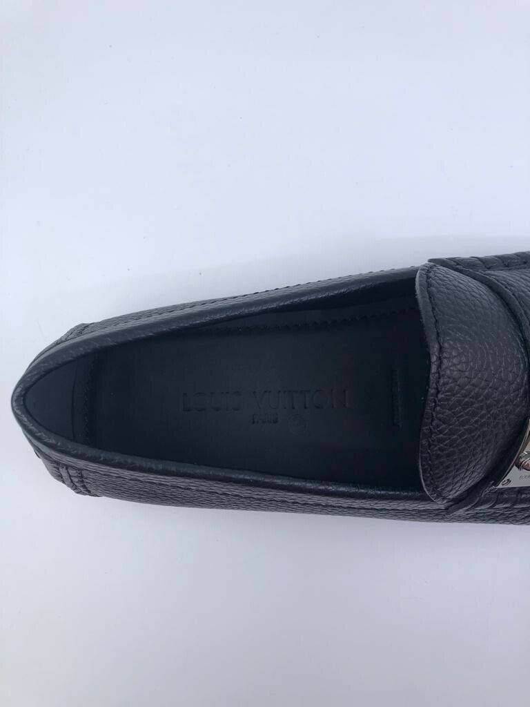 Louis Vuitton Monogram Blue Leather Loafers