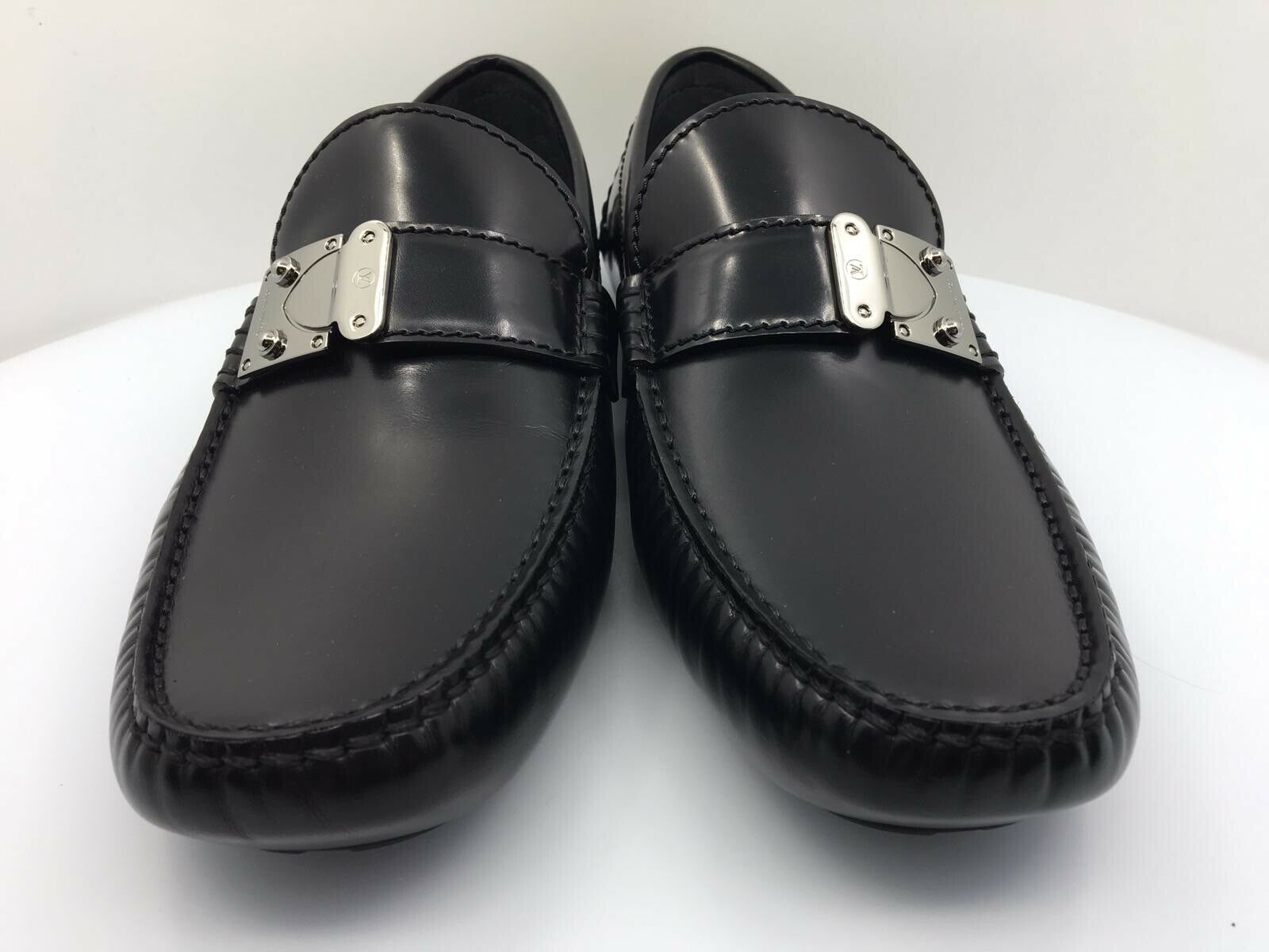 Louis Vuitton Men’s Leather Racetrack Moccasins Louis Vuitton Racetrack Leather Moccasins - Neutrals Loafers  main image 3