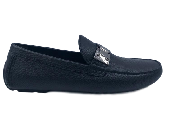Louis Vuitton Monogram Mens Loafers & Slip-Ons, Black, 08.5