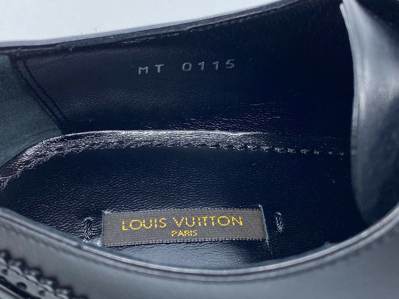 Louis Vuitton, Shoes, Louis Vuitton Men Oxford 9ukus Black Leather Brand  New Never Worn