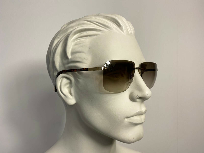 Louis Vuitton - Attraction Damier Metal Pilot Sunglasses Silver