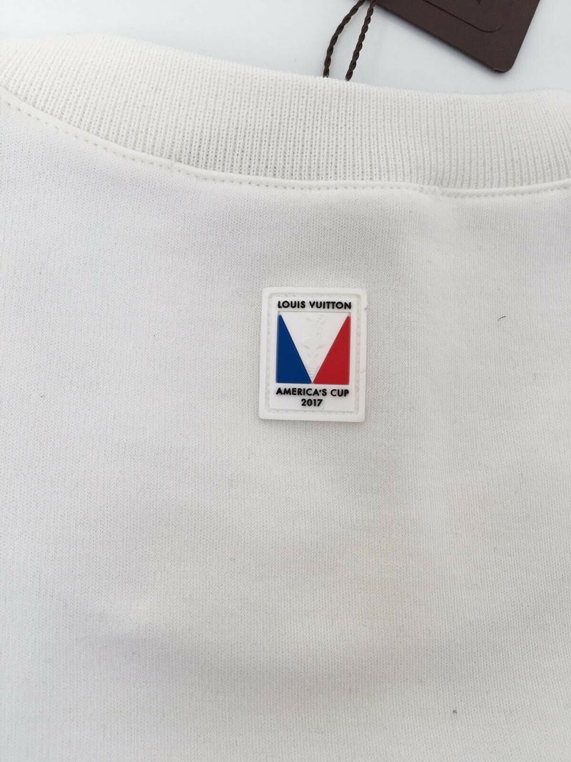 Louis Vuitton Men's White Cotton America's Cup Polo Shirt – Luxuria & Co.