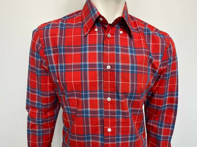 Louis Vuitton Logo LV Damier T-Shirt Tops Men S Red Regular Fit