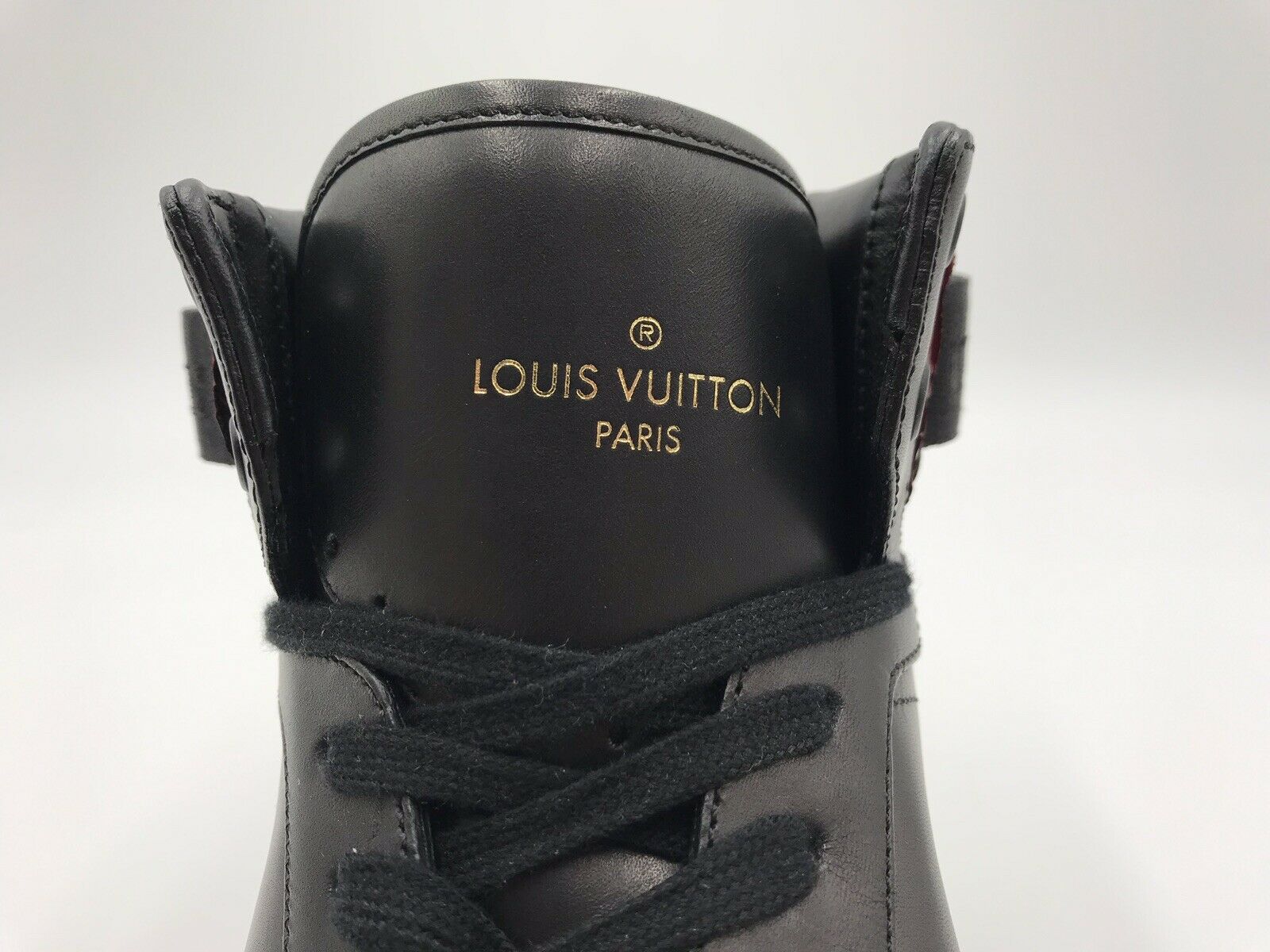 Louis Vuitton Men's Black Python Rivoli Sneaker Boot