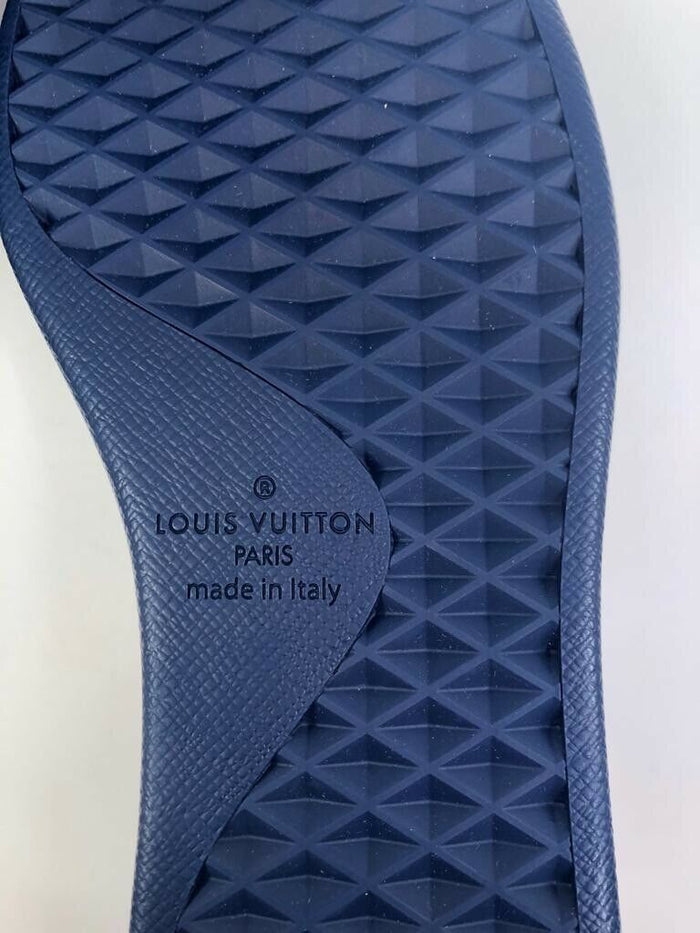 Louis Vuitton Men's Navy Leather Luxembourg Sneaker – Luxuria & Co.