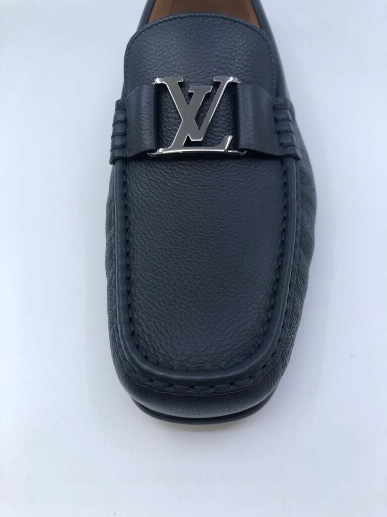 Louis Vuitton Black Leather Montaigne Loafers Size 43 Louis