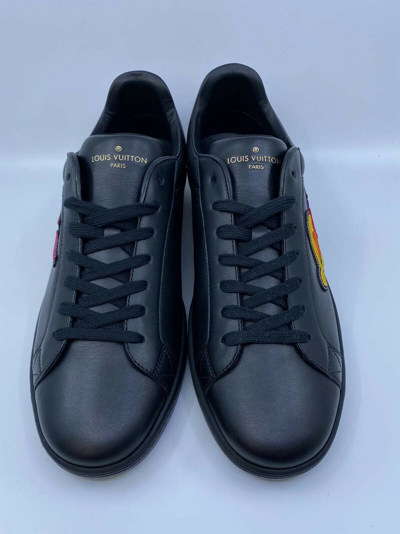 V.n.r cloth low trainers Louis Vuitton Black size 5.5 UK in Cloth