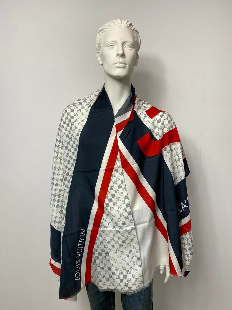 Shop Louis Vuitton DAMIER Men's Scarves
