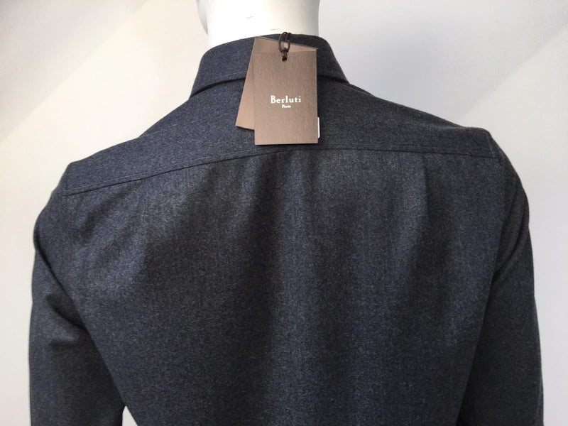 Berluti Flannel Open Shirt - Luxuria & Co.