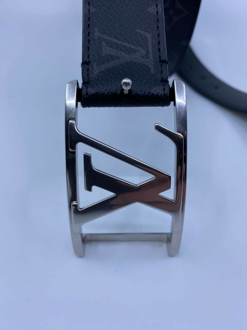 Louis Vuitton Black Leather Neogram Belt 100 CM Louis Vuitton
