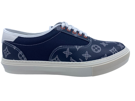 Trocadero cloth low trainers Louis Vuitton Navy size 6 UK in Cloth -  24178825