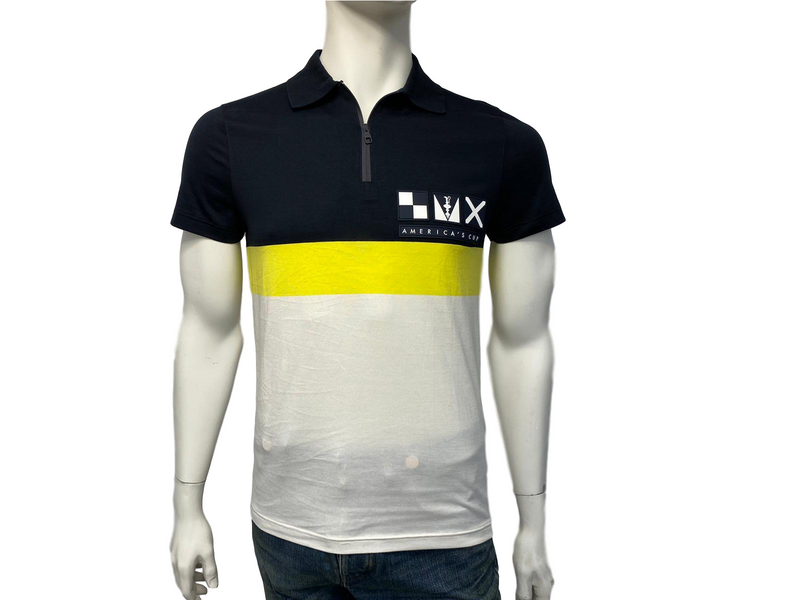 Louis Vuitton Men Gray T-Shirt 100% Cotton Short Sleeve Casual Polo Top  Size 2XL