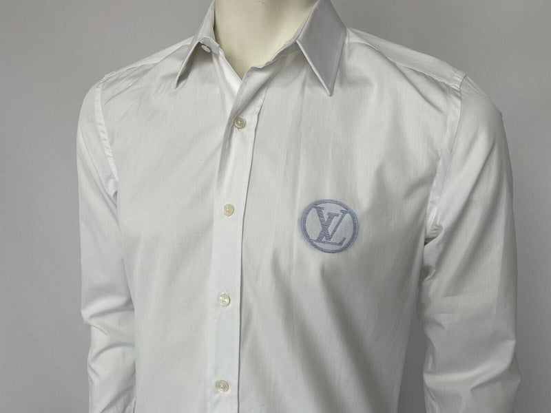 Louis Vuitton Fil Coupe Classic Shirt Circled LV Logo - Luxuria & Co.