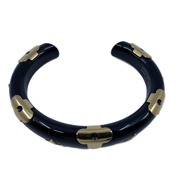 LV Trunk Reversible Leather Goods Bracelet Monogram Eclipse - Fashion  Jewellery | LOUIS VUITTON
