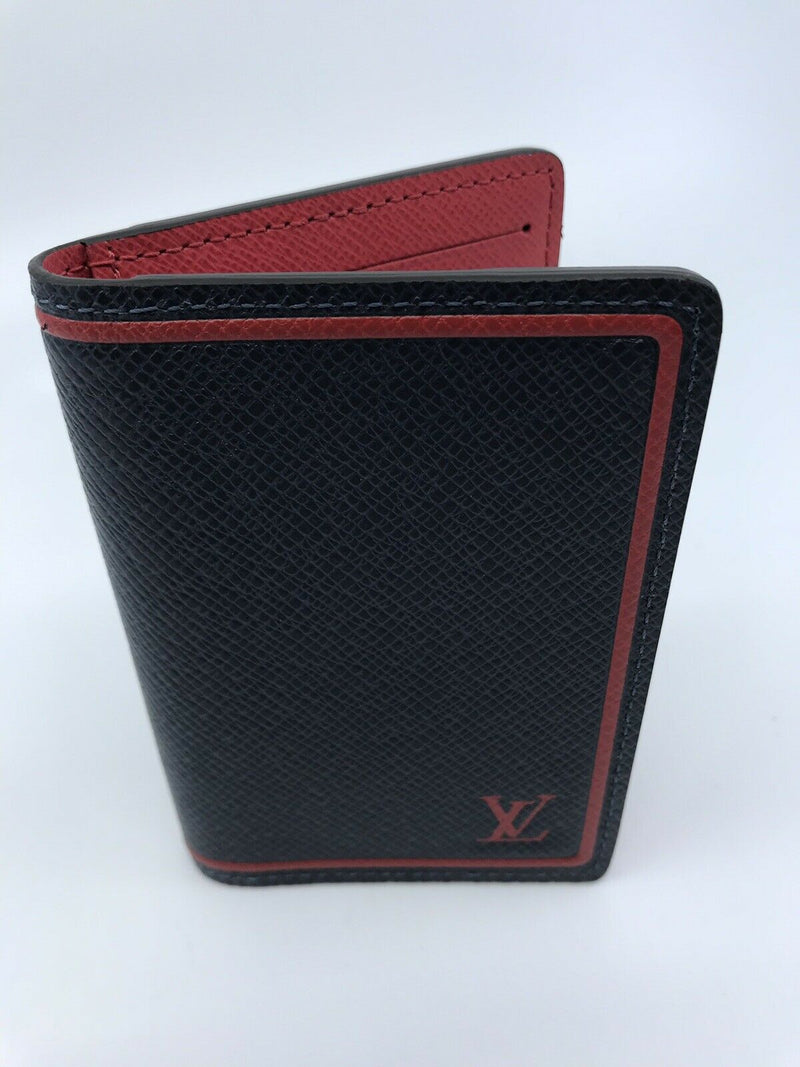 Louis Vuitton Men's Taiga Leather Pocket Organizer Card Holder M63408 –  Luxuria & Co.