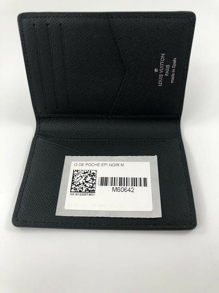 Louis Vuitton Pocket Organizer Epi Leather Black 1088604