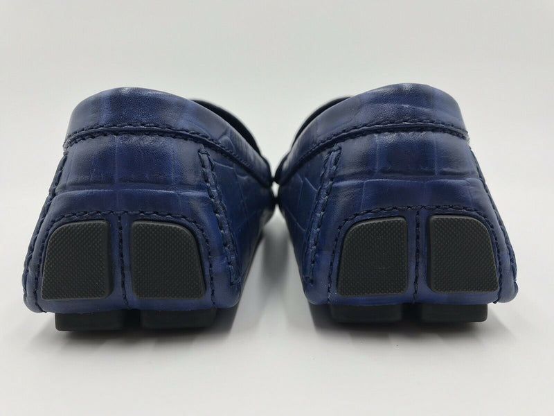 Louis Vuitton Men's Blue Alligator Print Shade Car Shoe Loafer – Luxuria &  Co.