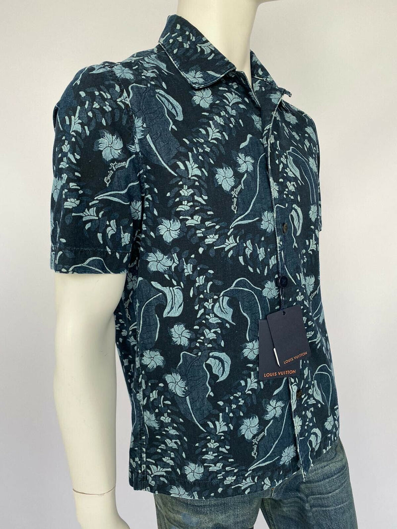 Louis Vuitton Hawaiian Denim Shirt - Luxuria & Co.