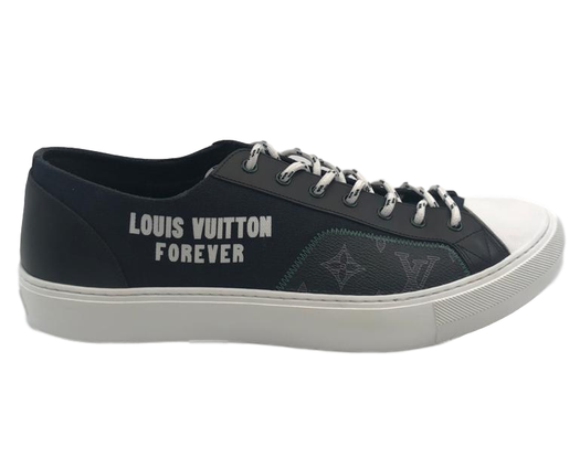 Louis Vuitton Men's White Canvas LV Forever Tattoo Sneaker – Luxuria & Co.