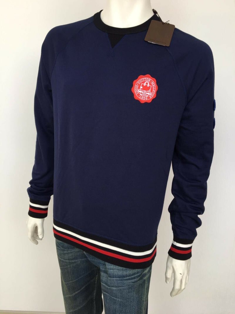 Louis Vuitton Patch Sweatshirt with Tipping - Luxuria & Co.