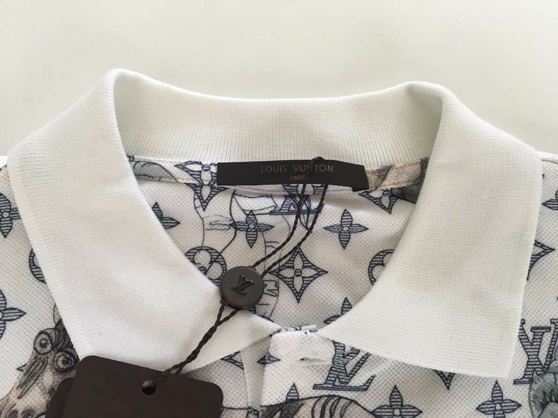 Polo shirt Louis Vuitton White size M International in Cotton