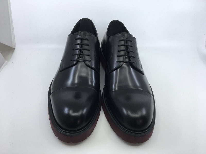 Louis Vuitton Mens Black Leather Derby Lace-Up Shoes - Size EU 41 - UK 7