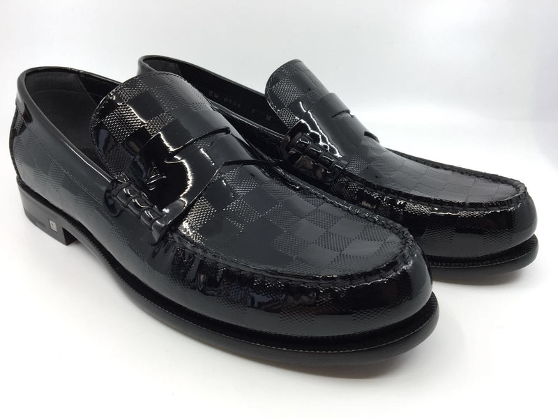 LOUIS VUITTON Men's Graduation Demier Loafers Black Size 8.5