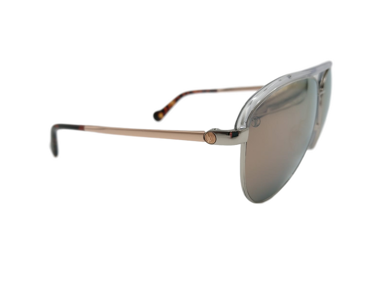 Louis Vuitton silver LV Pilot Sunglasses