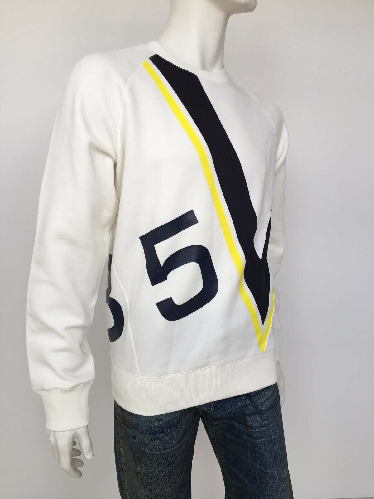 LOUIS VUITTON ホワイト セーター XL Louis Vuitton White Half Zipper Sweater - Size S ○ Labellov