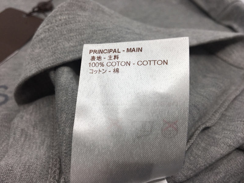 Louis Vuitton Men's Gray Cotton Volez Voguez Voyagez T-Shirt XL