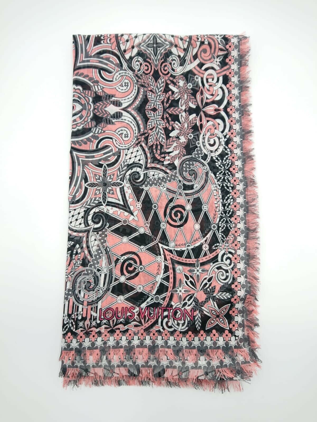 Louis Vuitton　ピンク ストール ショール・モノグラム S00｜ルイ・ヴィトン 公式サイト - M97746
