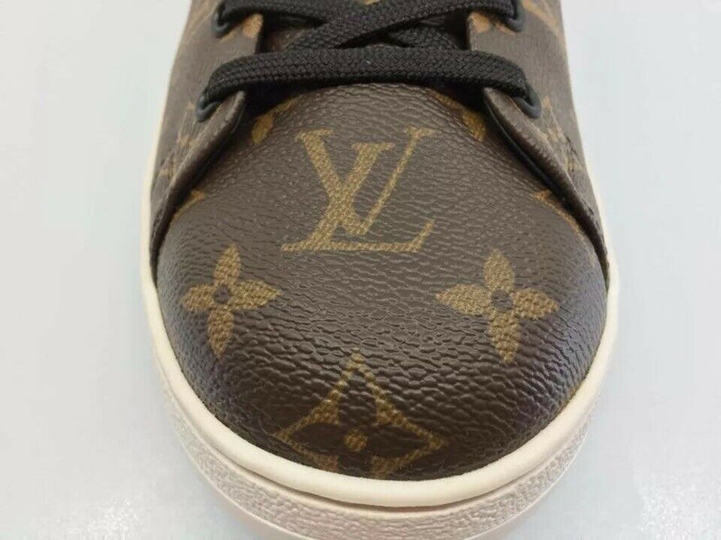 Frontrow leather trainers Louis Vuitton Brown size 37.5 EU in