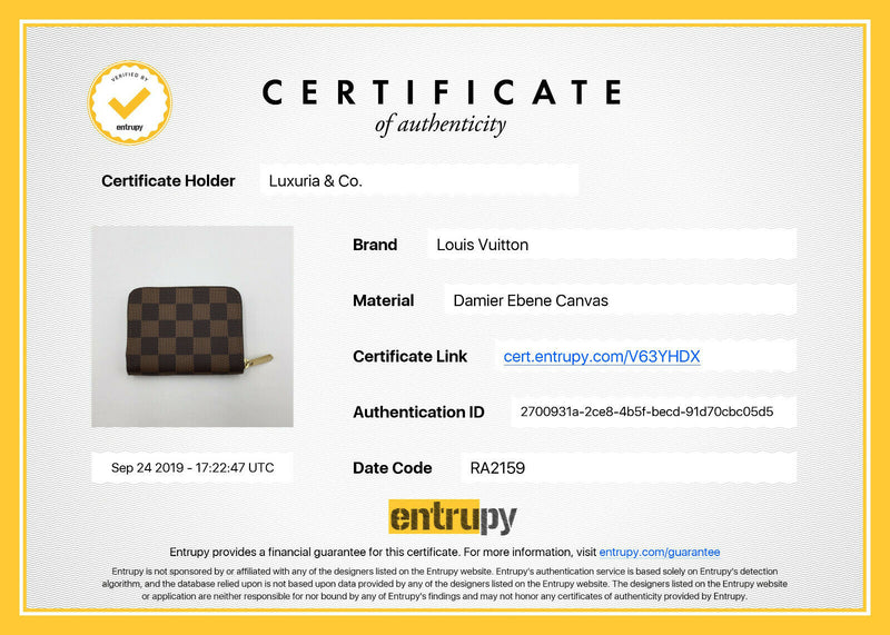 Louis Vuitton Damier Ebene Zippy Coin Purse - Luxuria & Co.