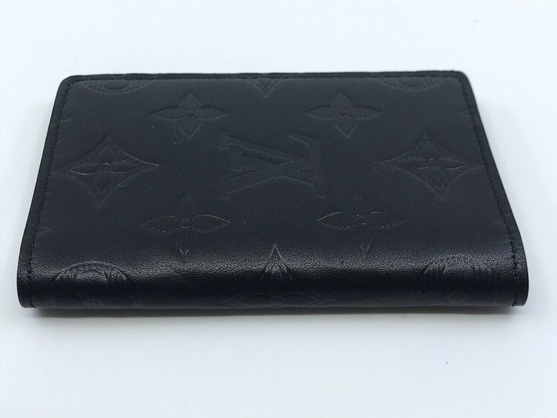 Louis Vuitton Pocket Organizer Monogram Shadow Leather Black 2318791