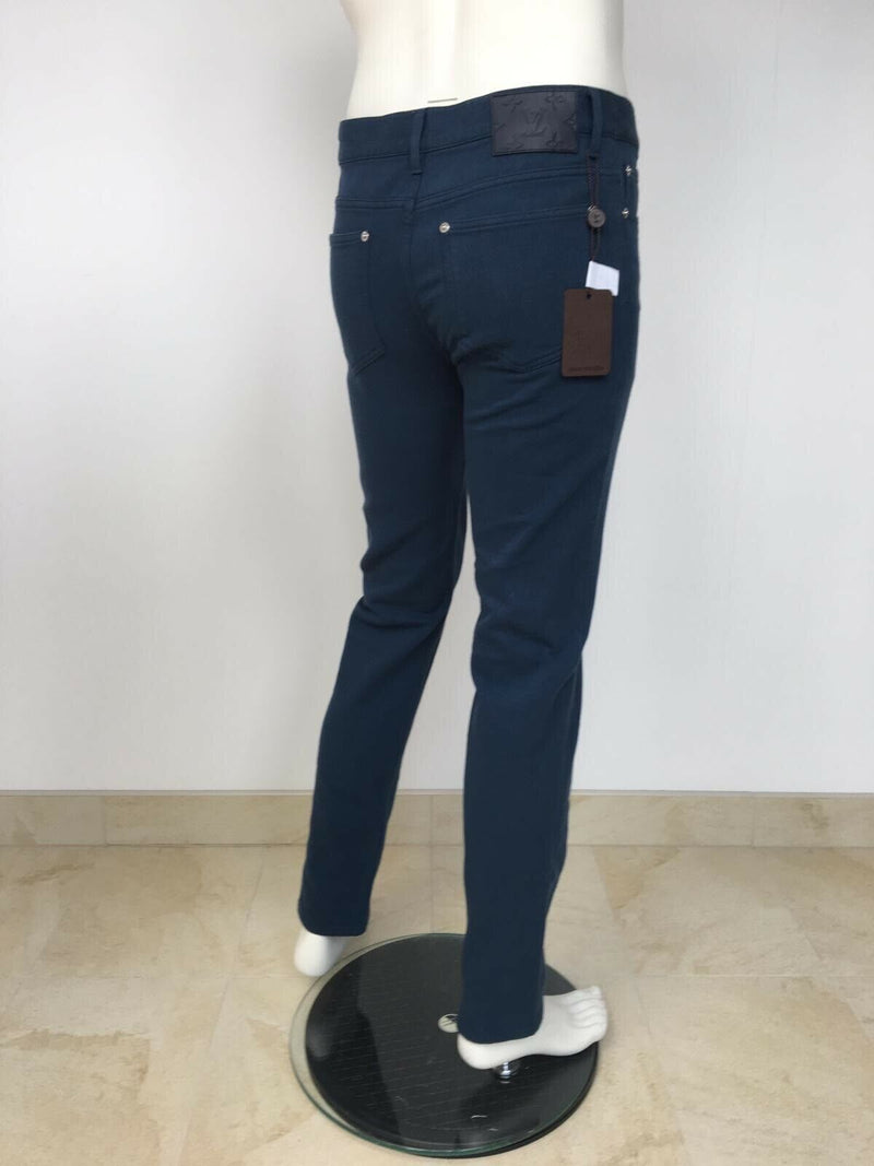 Louis Vuitton Monogram Patch Corduroy Slim Jeans - Luxuria & Co.