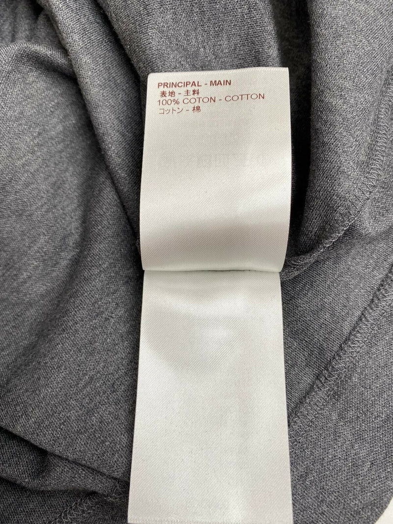 Louis Vuitton Men's Gray Cotton Damier Pocket Crewneck T-Shirt