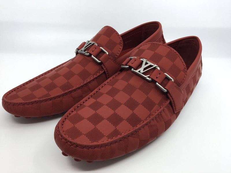 Louis Vuitton Slip On Moccasin Red Driving Loafer Dress Shoe Men