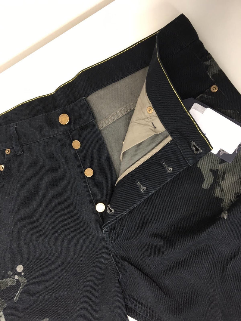 Louis Vuitton Men's Navy Limited Edition Paint Splash Jeans – Luxuria & Co.