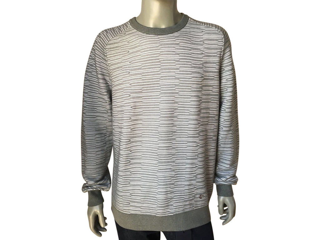 Louis Vuitton - Authenticated Sweatshirt - Cotton Grey for Men, Very Good Condition
