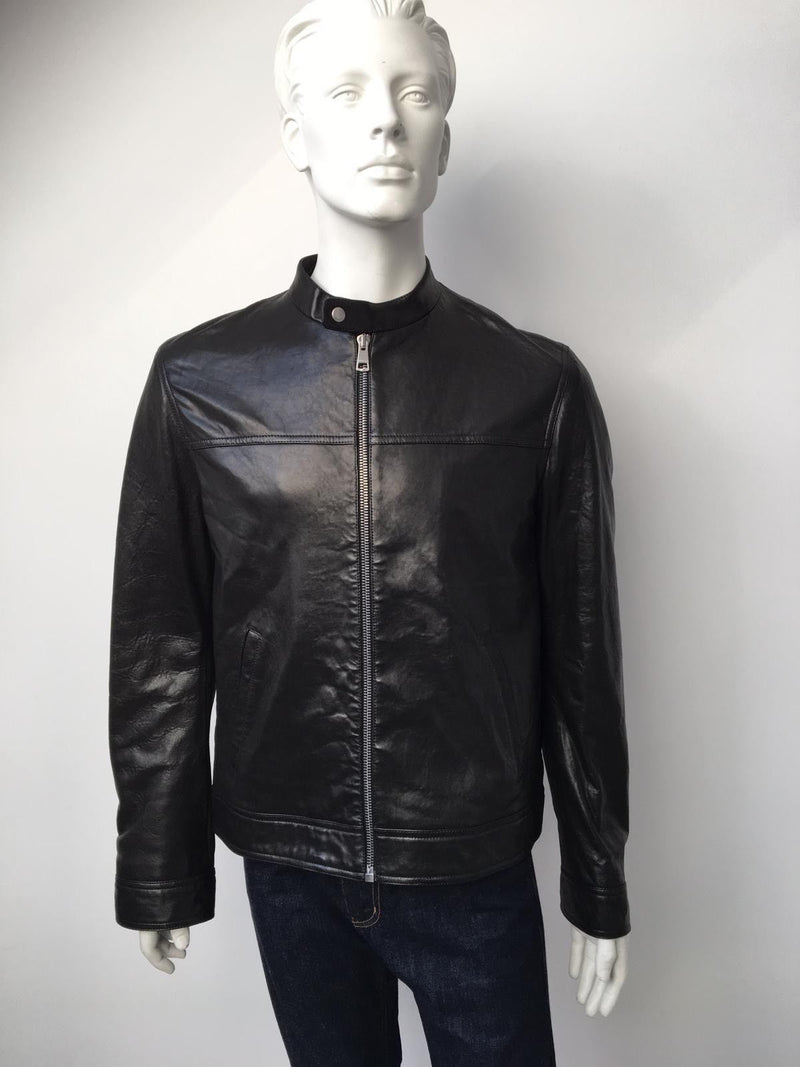 Gucci GG debossed-pattern Leather Jacket - Farfetch