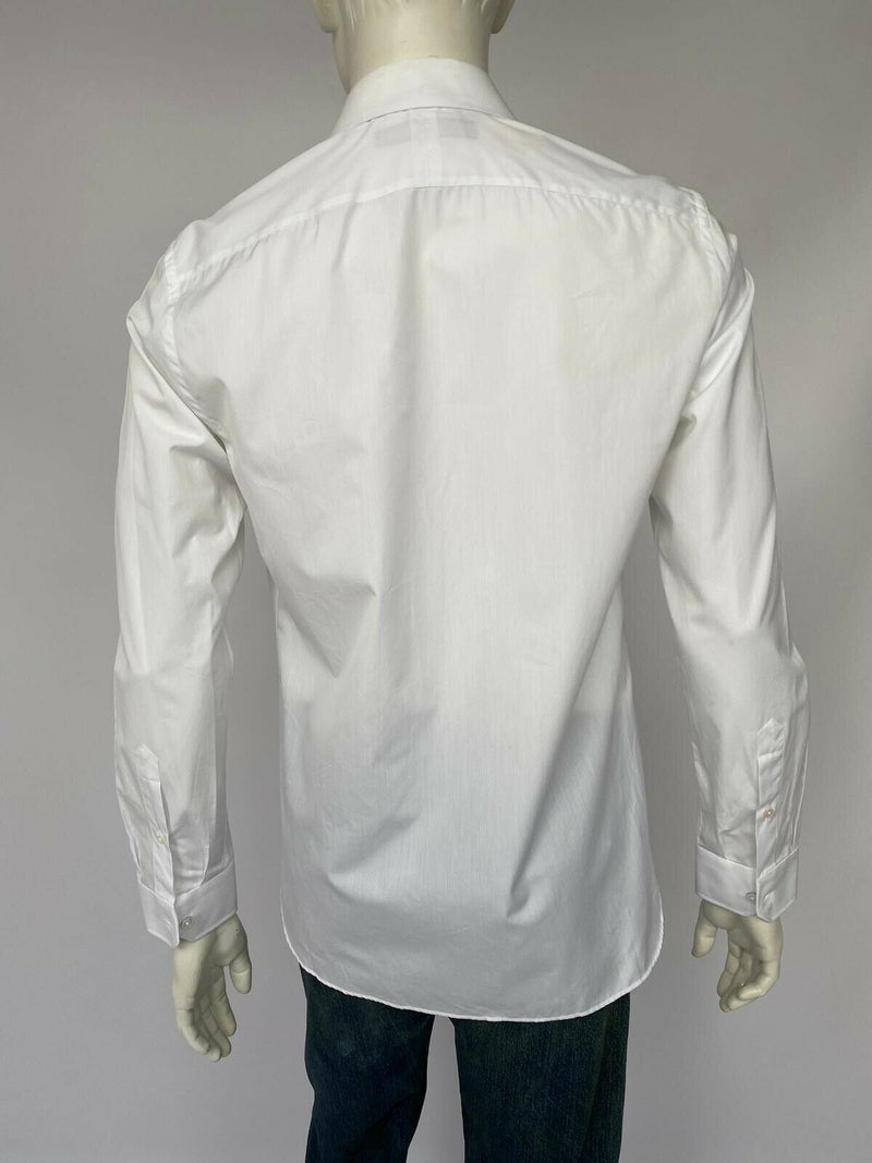 Louis Vuitton Men's White Cotton Fil Coupe LV Classic Shirt