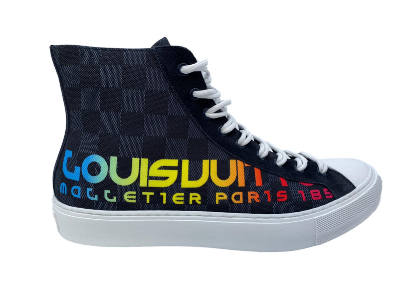 Louis Vuitton Men's Multicolor Canvas Tattoo Sneaker Boot