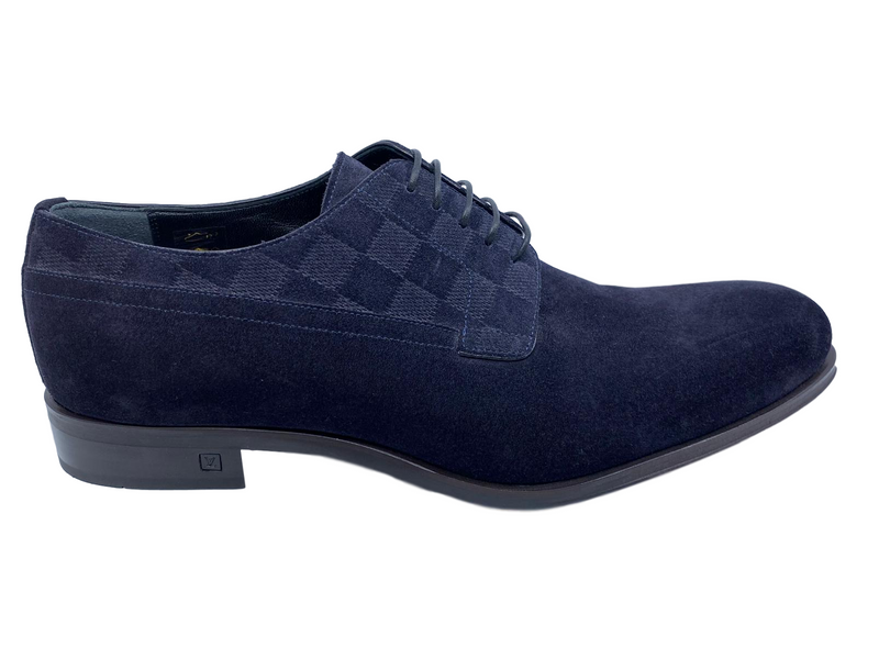 Louis Vuitton LV Derby Oxford Dress Shoes Navy Blue Men's Size 9
