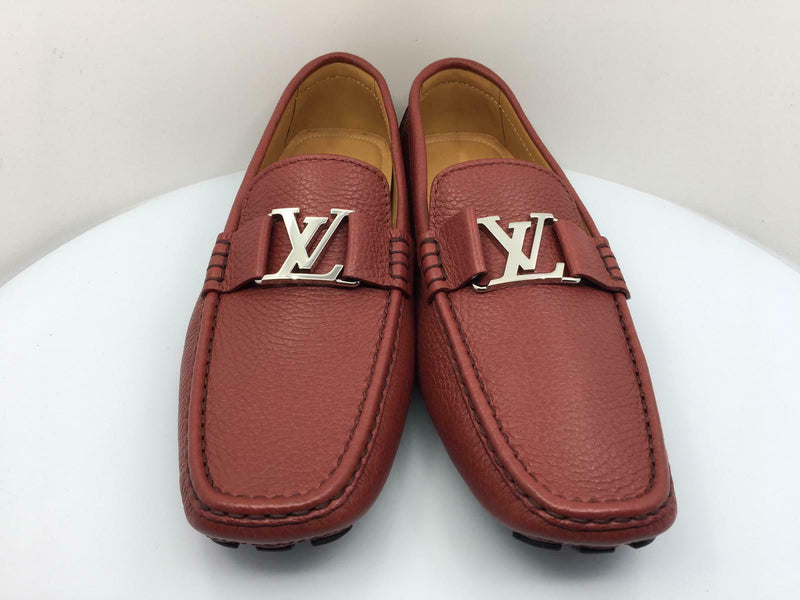 Louis Vuitton Men's Red Leather Monte Carlo Car Shoe Loafer – Luxuria & Co.