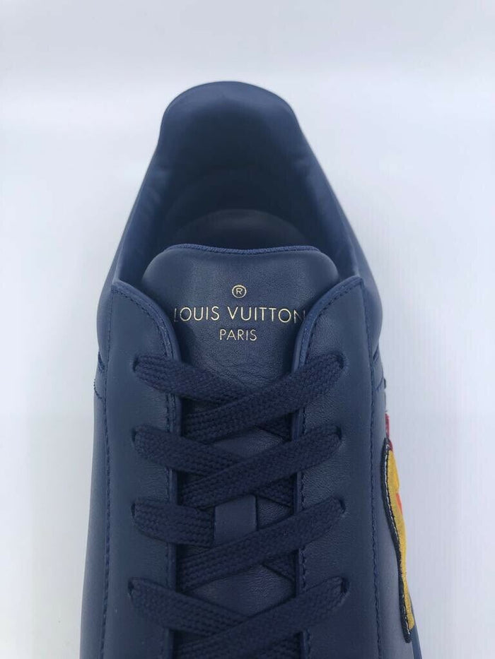 Louis Vuitton Men's Navy Leather Luxembourg Sneaker – Luxuria & Co.