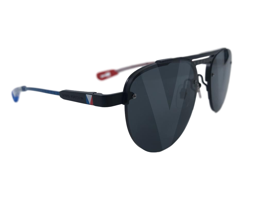 Louis Vuitton Men's Black Latitude Pliante Sunglasses Z0932U