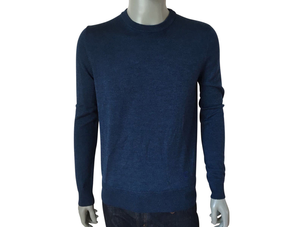 Louis Vuitton Men's Navy Cotton Patch Sweater with Tipping – Luxuria & Co.