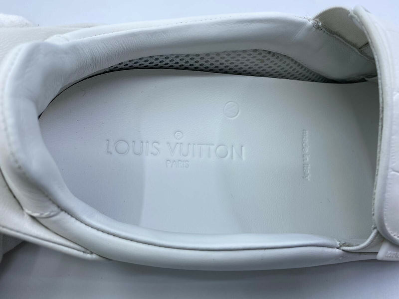 Louis Vuitton Men's White Leather Frontrow Slip-On Sneaker – Luxuria & Co.